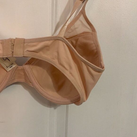 Jessica Simpson Tan Nude Lace Trim Underwire Bra Size 34C - Picture 6 of 7